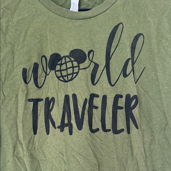 Disney Dark Green 'World Traveler' Tee - Picture 2 of 3